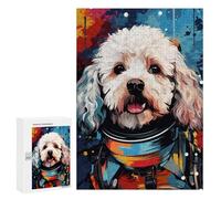 300 PCS Jigsaws for Adults Puzzle Space Poodle Adventure -1 Jigsaw Puzzles for Adults For Family Fun for Birthday, Chrismas Unique Challenge Game 300 PCS