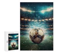 300 PCS Jigsaws for Adults Puzzle Stadium Soccer Ball Adult Jigsaw Relax Games Difficult Challenge Challenging To Complete 300 PCS