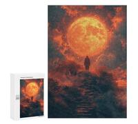 300 PCS Jigsaws for Adults Puzzle Stairway to The Moon Jigsaw for Adults Fun Games Presents for Women Challenging To Complete 300 PCS