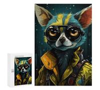 300 PCS Jigsaws for Adults Puzzle Steampunk Lemur Elegance Jigsaw for Adults Fun Games Presents for Women Challenging To Complete 300 PCS