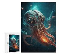 300 PCS Jigsaws for Adults Puzzle Steampunk Octopus in Space Puzzle for Adults Family Game Difficult Challenge Gifts for Friends And Family 300 PCS