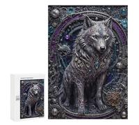 300 PCS Jigsaws for Adults Puzzle Steampunk White Wolf Puzzles for Teenagerss Birthday Present Help The Brain Exercise Challenging Game Gifts 300 PCS