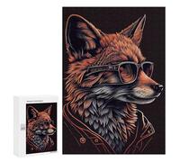 300 PCS Jigsaws for Adults Puzzle Stylish Fox Artwork Jigsaw Puzzle Hands-on Game But Fun And Humorous Birthday Present, Gifts, 300 PCS