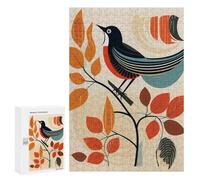 300 PCS Jigsaws for Adults Puzzle Stylized Bird on Branch Puzzles for Adults Toy Wall Decor Enhance Memory Gifts for Friends And Family 300 PCS