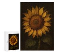 300 PCS Jigsaws for Adults Puzzle Sunflower Botanical Painting Puzzles for Adults Toy Wall Decor Enhance Memory Gifts for Friends And Family 300 PCS