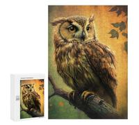 300 PCS Jigsaws for Adults Puzzle The Brown Owl Puzzles for Adults Hands-on Game Hand Speed Race Great Gift for Gaming 300 PCS