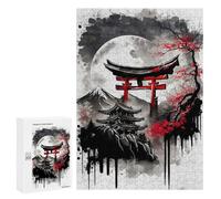300 PCS Jigsaws for Adults Puzzle Torii Gate And Japan Icon Puzzles for Adults Toy Wall Decor Enhance Memory Gifts for Friends And Family 300 PCS