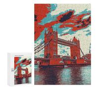 300 PCS Jigsaws for Adults Puzzle Tower Bridge London Jigsaw Puzzle Hands-on Game But Fun And Humorous Birthday Present, Gifts, 300 PCS