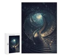 300 PCS Jigsaws for Adults Puzzle Whirlpool Library Staircase Jigsaw Puzzle Hands-on Game But Fun And Humorous Birthday Present, Gifts, 300 PCS