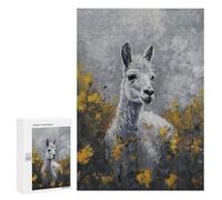 300 PCS Jigsaws for Adults Puzzle White Alpaca Painting Adult Jigsaw Relax Games Difficult Challenge Challenging To Complete 300 PCS