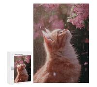 300 PCS Jigsaws for Adults Rainy Day Kitten-20 Jigsaw for Teenagers Improve Memory Every Piece Is Unique - Toys Educational Games 300 PCS
