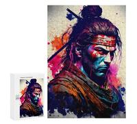 300 PCS Jigsaws for Adults Samurai Warrior Art Print Jigsaw for Teenagers Improve Memory Every Piece Is Unique - Toys Educational Games 300 PCS