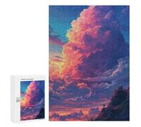 300 PCS Jigsaws for Adults Sky with Clouds at Sunset Adult Jigsaw Puzzles Stress Reliever Difficult And Challenge Family Fun & Game Night 300 PCS