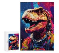 300 PCS Jigsaws for Adults Space Dinosaur Adventure -19 Jigsaw for Teenagers Improve Memory Every Piece Is Unique - Toys Educational Games 300 PCS