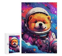 300 PCS Jigsaws for Adults Space Pomeranian Adventure -5 Adult Jigsaw Puzzles Stress Reliever Difficult And Challenge Family Fun & Game Night 300 PCS