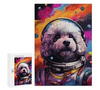 300 PCS Jigsaws for Adults Space Poodle Adventure-10 Adult Jigsaw Puzzles Stress Reliever Difficult And Challenge Family Fun & Game Night 300 PCS