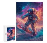 300 PCS Jigsaws for Adults Space Snowboarding Adventure Adult Jigsaw Puzzles Stress Reliever Difficult And Challenge Family Fun & Game Night 300 PCS