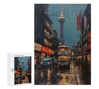 300 PCS Jigsaws for Adults Tokyo Japan Oil Painting Puzzles for Adults Toy Wall Decor Improve Memory Gifts for Friends And Family 300 PCS