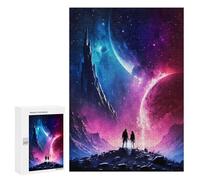 300 PCS Jigsaws for Adults Universe Couple Lovers Puzzles for Adults Toy Wall Decor Improve Memory Gifts for Friends And Family 300 PCS