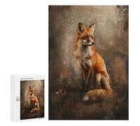 300 PCS Jigsaws for Adults Wild Fox Portrait Jigsaw for Teenagers Improve Memory Every Piece Is Unique - Toys Educational Games 300 PCS