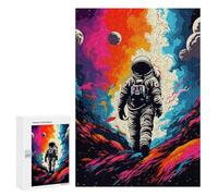 300 PCS Jigsaws for Teenagers Cosmic Astronaut Journey Puzzle For Teenagers Analysis And Logic Difficult And Challenge for Is Ideal As A Gift 300 PCS
