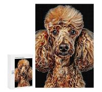 300 PCS Jigsaws for Teenagers Golden Poodle Art Print Puzzle For Teenagers Analysis And Logic Difficult And Challenge for Is Ideal As A Gift 300 PCS
