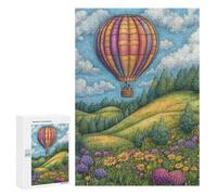 300 PCS Jigsaws for Teenagers Puzzle Hot Air Balloon Adventure -1 Puzzles for Teenagers Difficult Challenge Every Piece Is Unique - Learning Educational Toys 300 PCS