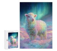 300 PCS Jigsaws for Teenagers Rainbow Sheep in Clouds Puzzle For Teenagers Analysis And Logic Difficult And Challenge for Is Ideal As A Gift 300 PCS