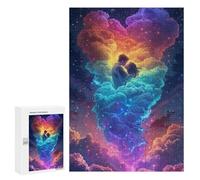 300 PCS Jigsaws for Teenagers Romantic Cloud Heart Sky Puzzle For Teenagers Analysis And Logic Difficult And Challenge for Is Ideal As A Gift 300 PCS