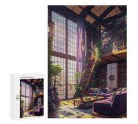 300 PCS Jigsaws for Teenagerss Cozy Library Haven -1 Puzzle for Adults Anti-Stress Toys Difficult Hard Birthday Present, Gifts, 300 PCS