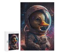 300 PCS Jigsaws for Teenagerss Duckling Astronaut Puzzle for Adults Toy Wall Decor A Work of Art Birthday Present, Gifts, 300 PCS