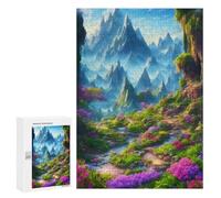 300 PCS Jigsaws for Teenagerss Enchanted Mountain Valley Puzzle for Adults Anti-Stress Toys Difficult Hard Birthday Present, Gifts, 300 PCS