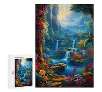 300 PCS Jigsaws for Teenagerss Enchanted Tropical Paradise -1 Puzzle for Adults Relaxing Games Enhance Memory Gifts for Friends And Family 300 PCS