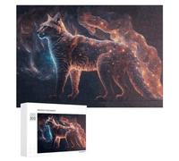 300 PCS Jigsaws for Teenagerss Enchanted Wolf A Mystical Creature Jigsaw Puzzle Relaxing Games Difficult Challenge Challenging To Complete 300 PCS