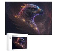 300 PCS Jigsaws for Teenagerss Galactic Eagle Cosmic Majesty -1 Jigsaw Puzzle Relaxing Games Difficult Challenge Challenging To Complete 300 PCS