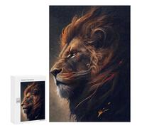 300 PCS Jigsaws for Teenagerss Golden Mane Majesty Puzzle for Adults Anti-Stress Toys Difficult Hard Birthday Present, Gifts, 300 PCS