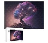 300 PCS Jigsaws for Teenagerss Magical Cosmic Tree -3 Adult Jigsaw Puzzle Toy Wall Decor Precision Cutting Great Gift for Gaming 300 PCS