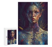 300 PCS Jigsaws for Teenagerss Painted Soul Abstract Artwork Puzzle for Adults Anti-Stress Toys Difficult Hard Birthday Present, Gifts, 300 PCS