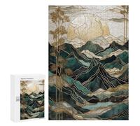 300 PCS Jigsaws for Teenagerss Puzzle Abstract Mountain Sunset Teenagers Puzzles Toy Wall Decor Perfect Decoration Unique Gifts for Birthday And Christmas 300 PCS