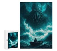 300 PCS Jigsaws for Teenagerss Puzzle Cthulhu Rising Jigsaws for Adults Hands-on Game Pattern Assembly Unique Gifts for Birthday And Christmas 300 PCS