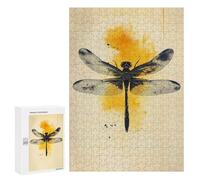300 PCS Jigsaws for Teenagerss Puzzle Dragonfly Watercolor Art Jigsaws for Adults Hands-on Game Pattern Assembly Unique Gifts for Birthday And Christmas 300 PCS