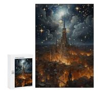 300 PCS Jigsaws for Teenagerss Puzzle Epic Star Castle Jigsaws for Adults Hands-on Game Pattern Assembly Unique Gifts for Birthday And Christmas 300 PCS