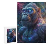 300 PCS Jigsaws for Teenagerss Puzzle Galactic Titan The Cosmic Ape Adult Jigsaw Puzzle Relaxing Games Pattern Assembly Parent-child Interaction 300 PCS