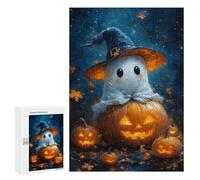 300 PCS Jigsaws for Teenagerss Puzzle Ghostly Pumpkin Patch Jigsaws for Adults Hands-on Game Pattern Assembly Unique Gifts for Birthday And Christmas 300 PCS