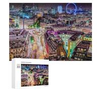 300 PCS Jigsaws for Teenagerss Puzzle London Nights A City That Never Sleeps Puzzle for Adults Hands-on Game Difficult Hard Parent-child Interaction 300 PCS