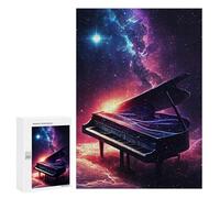 300 PCS Jigsaws for Teenagerss Puzzle Magic Piano Adult Jigsaw Puzzle Relaxing Games Pattern Assembly Parent-child Interaction 300 PCS