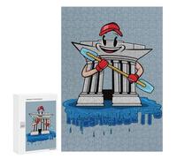 300 PCS Jigsaws for Teenagerss Puzzle Massachusetts City Icon Puzzle for Adults Family Games A Work of Art Parent-child Interaction 300 PCS