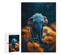 300 PCS Jigsaws for Teenagerss Puzzle Micro Elephant Jigsaws for Adults Hands-on Game Pattern Assembly Unique Gifts for Birthday And Christmas 300 PCS