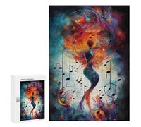 300 PCS Jigsaws for Teenagerss Puzzle Music Soul Harmony Teenagers Puzzles Toy Wall Decor Perfect Decoration Unique Gifts for Birthday And Christmas 300 PCS