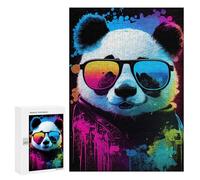 300 PCS Jigsaws for Teenagerss Puzzle Panda Animal PopArt Jigsaws for Adults Hands-on Game Pattern Assembly Unique Gifts for Birthday And Christmas 300 PCS